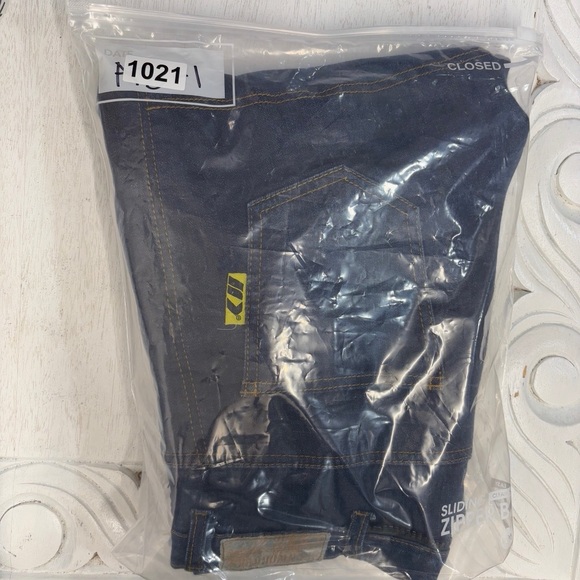 Bilt Iron Workers Steel Motorcycle Work Jeans Blue Women's 8x30 Knee PADS Armor - Picture 8 of 8